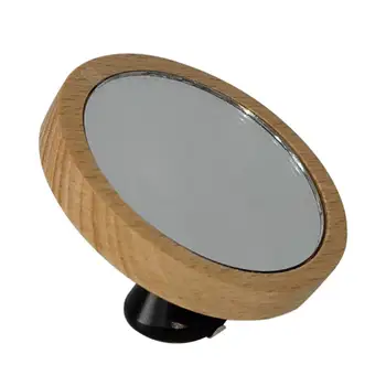 1/2PCS Nešiojamas kavos vizualinio stebėjimo veidrodis medžio masyvas su magnetiniu pagrindu Lengvai valomas espreso šūvio veidrodis 360 laipsnių 1
