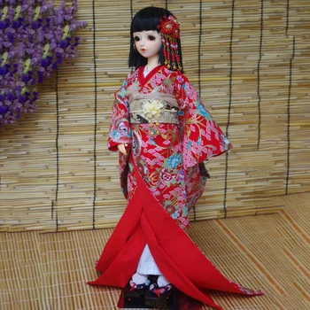 1/4 1/3 Mastelio senovinis kostiumas BJD drabužiai Japoniška Oiran Kimono apranga MSD SD13 Mergaitė SSDF ID75 Dėdės lėlių aksesuarai C2241
