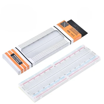 1-50Vnt MB-102 Red Blue Line Bread Board 830 Hole Experimental Connection Board 165* 55*10mm su pakuote
