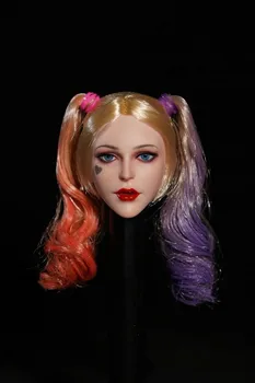 1:6 Mastelio modelis Moters klouno galvos skulptūra Žaislinės galvos drožyba Galvos žaidimas Džokeris Karalienė tinka 12 colių veiksmo figūrėlių kūno kolekcijai 1