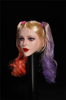 1:6 Mastelio modelis Moters klouno galvos skulptūra Žaislinės galvos drožyba Galvos žaidimas Džokeris Karalienė tinka 12 colių veiksmo figūrėlių kūno kolekcijai 2