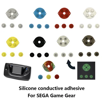 10 PCS 2022 Naujas GG mygtukas Laidus guminis padas SEGA žaidimų įrangos korpusas SEGA GG LCD ekrano žymeklio rinkinys
