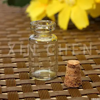 10 PCS Mini stikliniai laikymo buteliukai Tušti skaidrūs maži buteliukai Eterinio aliejaus aromaterapijos indas su kamščiais 0,5/1/1,5/2/2,5/5 ML 3