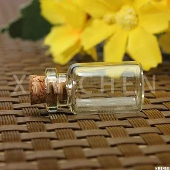 10 PCS Mini stikliniai laikymo buteliukai Tušti skaidrūs maži buteliukai Eterinio aliejaus aromaterapijos indas su kamščiais 0,5/1/1,5/2/2,5/5 ML 4