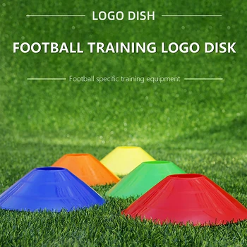10 vnt plastikinis disko žymeklis Futbolo aikštės kliūčių rinkinys Futbolo treniruočių kūgių rinkinys