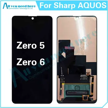 100% Aštrių AQUOS ZERO 5 ZERO 6 ZERO5 ZERO6 LCD ekranas Jutiklinio ekrano skaitmeninimo įrenginio mazgo remonto dalių keitimas