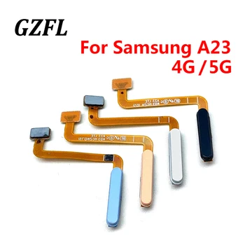 100% Naujas originalas, skirtas Samsung Galaxy A23 4G / 5G pirštų atspaudų jutiklis Pagrindinis grąžinimo klavišas Meniu mygtukas Lankstus juostelės kabelis