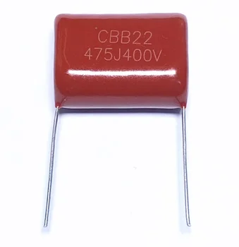 10vnt CBB22 plėvelės kondensatorius 400V475J 4.7uF P=25MM