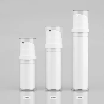 10vnt/lotas 15ml 30ml 50ml įstrižas burnos vakuuminis buteliukas drėkinamasis pienas kosmetinis buteliukas odos priežiūros kremo buteliuko pakavimo medžiaga