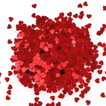 15g/krepšys tuščiaviduris vientisas raudonas konfeti pasiūlymas Vestuvių vakarėlio dekoravimas Valgomojo stalo dekoravimas 