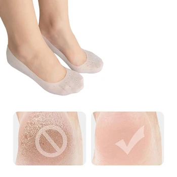 1Pairs silikoninės drėkinamosios pėdų priežiūros kojinės nuo kojų odos sausumas krekingo pleiskanojanti negyva oda Pašalinti apsauginę skausmo malšinimo priemonę 5
