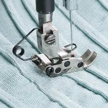 1pc siuvimo mašina plokščias automobilių presavimo pėda KT141 patvarus atsparus dilimui nuimamas čiužinio kišenėms odinės antklodės siūlės siuvimas
