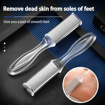 1PCS skaidrus pėdų rasp failas kietas negyvas odos nuospaudų valiklis Profesionalūs pedikiūro failų įrankiai Šlifavimo pėdų odos priežiūra