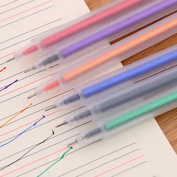 1vnt 0.5mm Creative Simple Wind Transparent Scrub Akvarelės rašiklis Biuro vadovas Neutralus rašiklis Mokykliniai biuro reikmenys