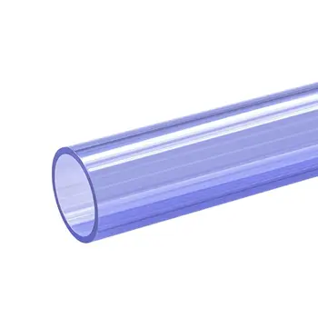 1vnt 20 ~ 32mm PVC skaidrus mėlynas vamzdis Akvariumas Žuvų bakas Akrilo vamzdžių sodas Laistymas Sodinimo rėmo furnitūra 0.5M ilgio 4