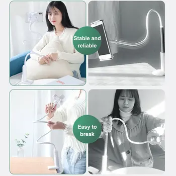 2021 NAUJAS daugiafunkcis universalus fotoaparato laikiklis Stovas kūdikio monitoriui Montavimas ant lovos Lopšio reguliuojamas ilgos rankos laikiklis 4