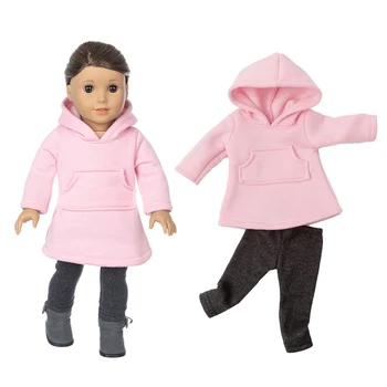2023 Vilnos kostiumas, tinkantis Amerikos mergaičių lėlių drabužiams 18 colių lėlė, Kalėdų mergaitės dovana (parduoti tik drabužius) 1