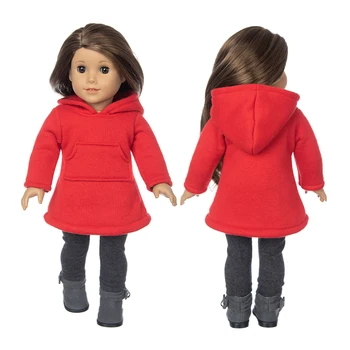 2023 Vilnos kostiumas, tinkantis Amerikos mergaičių lėlių drabužiams 18 colių lėlė, Kalėdų mergaitės dovana (parduoti tik drabužius) 2