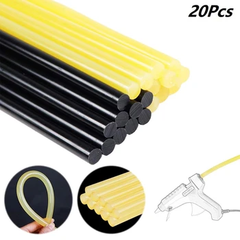 20vnt Karšto lydalo klijų lazdelės Paintless Dent Repair Tool for Car Dent Remover Set Yellow & Black