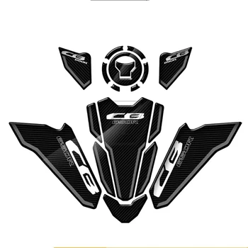 3D anglies išvaizdos motociklų priedai Trigubas jungas Defender lipdukas Bako trinkelių lipdukai Honda CB650R 2021-2022