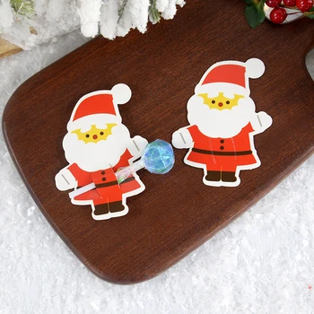 50vnt Kalėdinio popieriaus saldainių lazdelės saugus popierinis saldainis šokoladinis kalėdinis papuošimas 