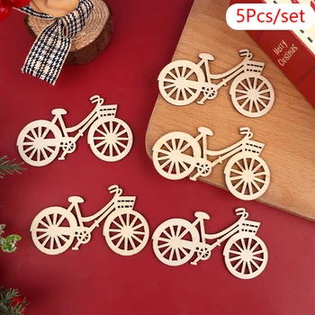 5Vnt 1:12 Lėlių namelis Miniatiūrinis kalėdinis dviračio ornamentas Dviračio modelis Namų dekoras Žaislinių lėlių namų aksesuarai