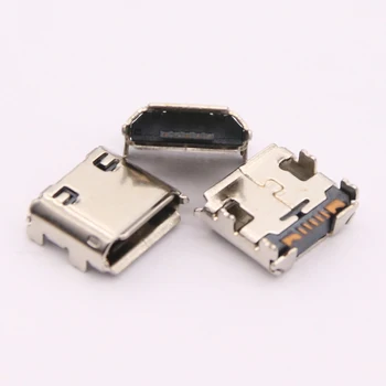5vnt Mini naujiena Samsung c6752 C6712 S3350 S5570 mikro USB įkrovimas įkrovimo jungtis kištukas dokas lizdas lizdas lizdas prievado doko galia 7p 2