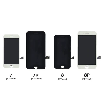 AAA ekranas, skirtas iPhone 7 8 Plus SE 2020 SE2 LCD ekrano surinkimas Jutiklinis skaitmeninimo priemonės keitimas Priekinis stiklas Pantalla+Tools+TPU dangtelis 2
