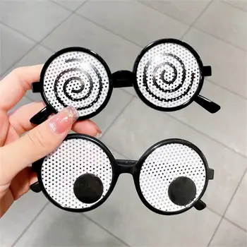 Akiniai Vakarėlio akiniai Skaidrūs ir ryškūs Unisex Kūrybiniai juokingi akiniai Drabužių aksesuarai Viso rėmo patogūs dėvėti juodai