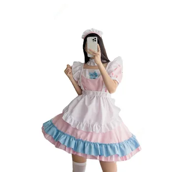Anime Cosplay tarnaitės suknelė Maxi dydis Rožinė mėlyna apranga Moteriški Kawaii Lolita moksleivė Saldi dovana Fėja Apatinis trikotažas Suknelė Cosplay 3