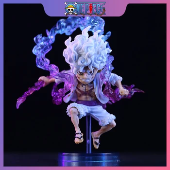 Anime One Piece Nica Luffy 5 Gear Action Figūrėlė Animacinis filmas Statula Kolekcinė PVC modelis Lėlė Stalo dekoravimas Žaislas Gimtadienis Vaiko dovana