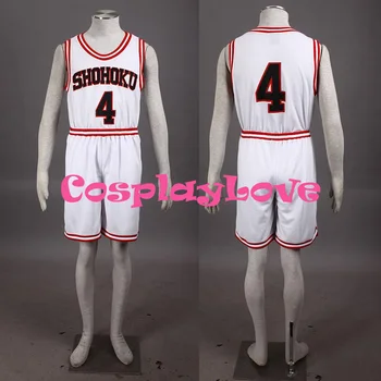 Athemis vasaros sportinė apranga Slam Dunk Takenori Akagi Cosplay kostiumas Shohoku vidurinės mokyklos krepšinio komandos uniforma Raudona ir balta 1