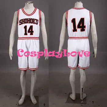 Athemis vasaros sportinė apranga Slam Dunk Takenori Akagi Cosplay kostiumas Shohoku vidurinės mokyklos krepšinio komandos uniforma Raudona ir balta 3