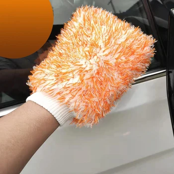 Automobilio grožis minkštas pluoštas automobilių plovimo pirštinės su putomis automobilio valymas pliušinis automobilio valymas nepažeidžiant dažų Auto Acessories
