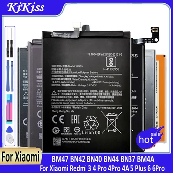 Baterija BM39 BM22 BM36 BM49 BM50 BN31 BM35 BM51 BM21 Baterijos Xiaomi Mi Max 2 3 4 4C 5 5S 5X 6 6X Note 2 3 Note3 Bateria