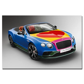 Bentley Continental Super automobilio plakatas Drobės tapyba Dekoravimas Sienų menas Paveikslėlis svetainei