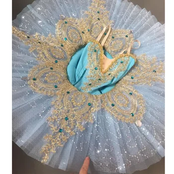 Blizgantis baletas Tutus suknelė vaikai Gulbių ežeras Baleto šokiai Kostiumai drabužiai profesionalios merginos tutu suknelė šokis Apranga 1