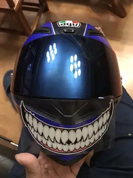 Blogio danties danties dekoravimo lipdukas Tamsūs asmenybės ženklai Priekinis žibintas Lipdukas Motociklas Šalmas Lipdukas Automobilio lipdukas atsparus vandeniui