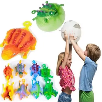 Blow Off Pripučiamas juokingas streso malšinimas Vaikai Vaikas Balionas Gyvūno žaislas Išspausti kamuoliuką Pučia dinozauras