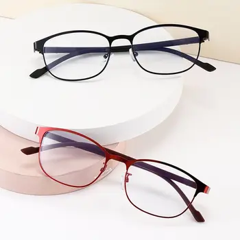 Blue Ray Blocking Anti-Blue Light Skaitymo akiniai Akių apsauga PC Hiperopijos akiniai Ultralight Metaliniai Verslo akiniai