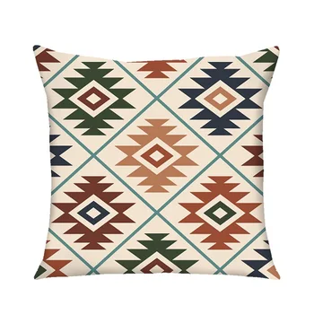 Bohemijos indiškas indiškas pagalvės dėklas Etninis pagalvės užvalkalas Dekoratyvinė pagalvėlė elegantiškai sofai Lova Kėdės pagalvės užvalkalas 45x45 kvadratinis namų dekoras 3