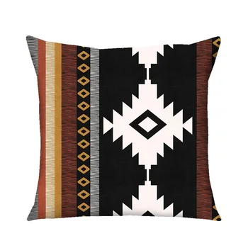 Bohemijos indiškas indiškas pagalvės dėklas Etninis pagalvės užvalkalas Dekoratyvinė pagalvėlė elegantiškai sofai Lova Kėdės pagalvės užvalkalas 45x45 kvadratinis namų dekoras 4