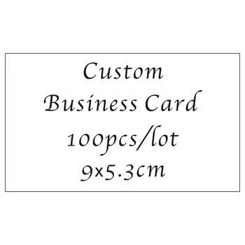 Custom 9x5.3cm 100 vnt./lotas Įmonės vizitinės kortelės su logotipo spausdinimu Asmenybės vardo kortelė Sukurkite savo dizainą 0