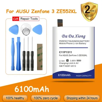 DaDaXiong 6100mAh C11P1511 baterija Asus ZenFone 3 ZenFone3 Ze552kl Z012da/e Pakaitinė Batteria + įrankiai