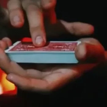 Deck Card Disappearing Magic Poker Deception by Ilya Melyukhin Close Up Magic Trick Fun Poker Vanishing Case Amazing Card