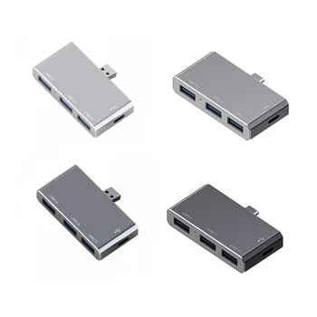  didelės spartos 4 in 1 USB šakotuvas USB C tipo šakotuvo prijungimo stotis paprastam įrenginiui