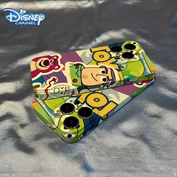 Disney Toy Story Buzz Lightyear Monster Lotso telefono dėklas, skirtas iPhone 14 13 12 11 Pro XS Max X XR 7 8plus Kawaii poros telefono dėklas