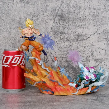 Dragon Ball Sky Top Wcf Goku VS Frieza Shock Wave Gk Veiksmo figūrėlės Stalas Kolekcinis anime modelis Vaikų žaislų figūrėlių dovana 2