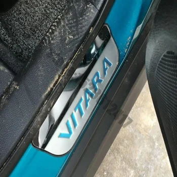 Durų slenksčio įbrėžimo plokštės dangtelio apdaila Nerūdijančio plieno slenksčio pedalo stilius Apsaugokite automobilių aksesuarus 2016 -2020 m. 