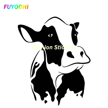 FUYOOHI mados lipdukai Karvės dekoro dangtelis Scratch Decal Madinga individualizuota automobilio stiliaus dekoracija